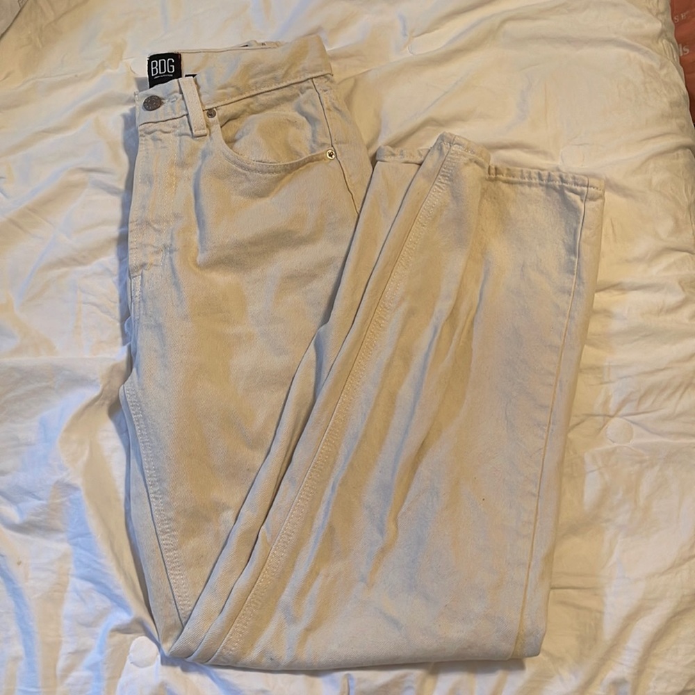 Urban Outfitters BDG Cream High-Rise Jeans